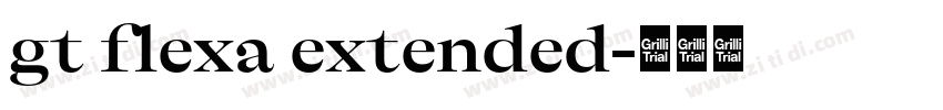 gt flexa extended字体转换